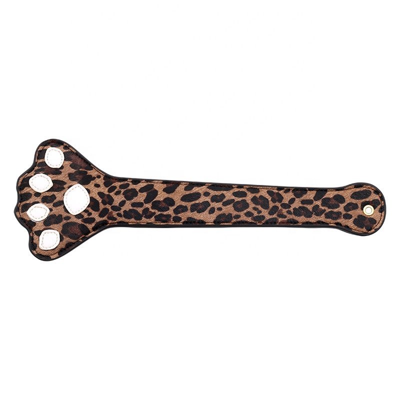 7PCS Leopard Print Sex Bondage Kit Leopard Handcuffs Whip Ball Gag Paddle Erotic Accessories BDSM Sex Toys for Couple Game