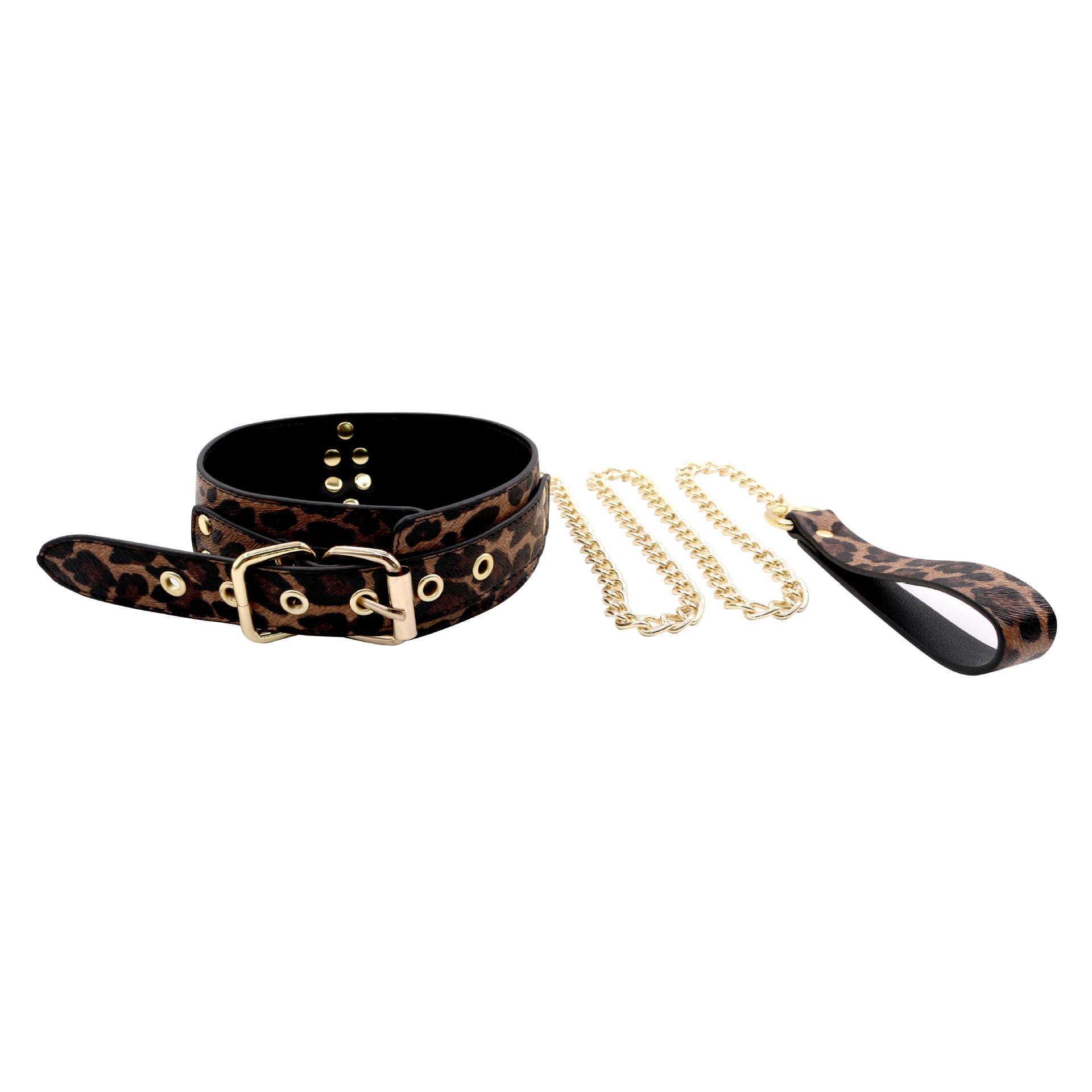 Leopard Print SM 7--Piece Adult Sex Toy Set Hot Foreign Trade Bondage Gear for Couples&Homosexual Fun and Flirty Adult Outfit