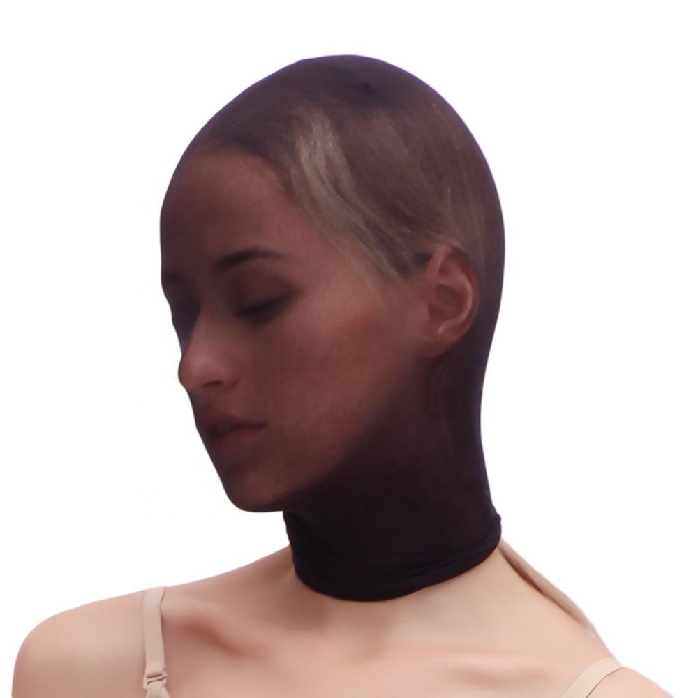 Factory Price Cheap BDSM Head Bondage Fetish Gear Hood Polyester Full Cover Stocking Hood