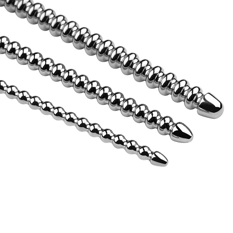 3 Sizes Long Sounding Urethral Stainless Steel Pain BDSM Penis Plug Sex Toys for Men Bondage Gear