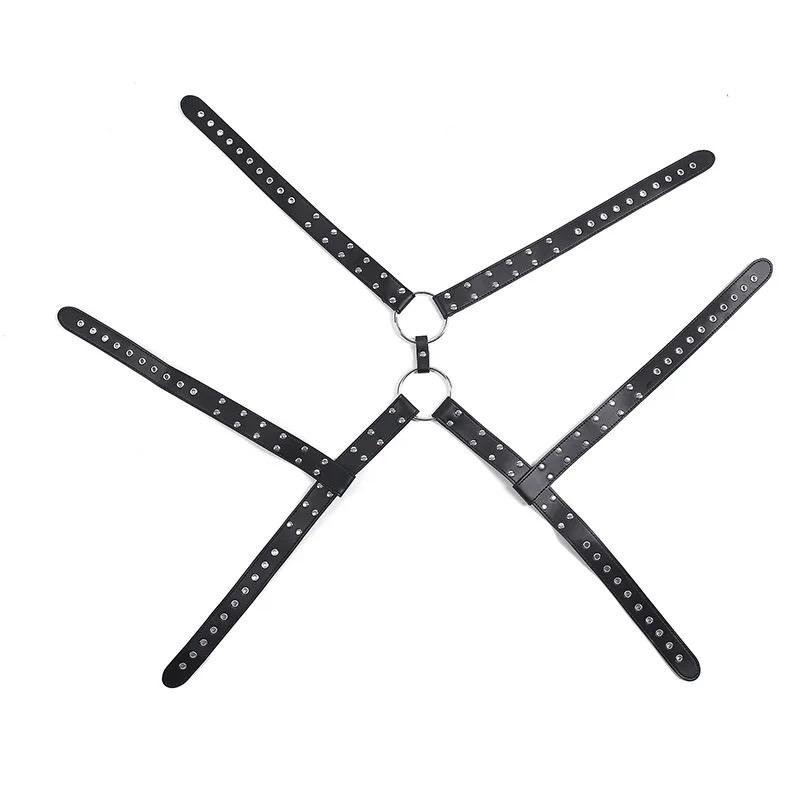 Hot selling Adjustable Gay Body Bondage Harness Strap Fetish Men Sexual Chest Faux Leather Harness Belts Rave Gay Clothing