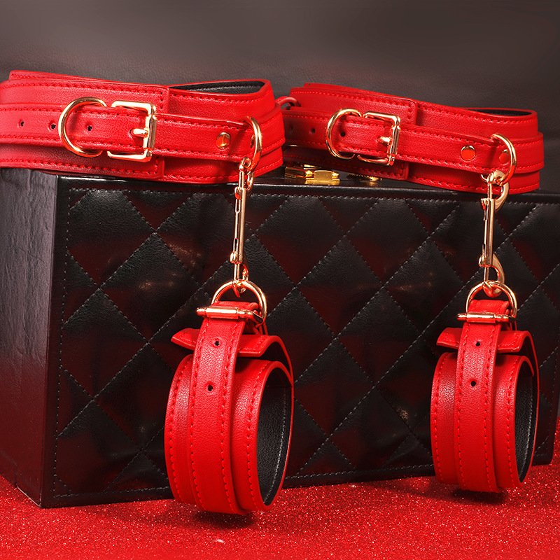 Sex Shop Online Products 7pcs Set Mask Slave Handcuffs Bondage Kit Bdsm Adult Toy Fetish Suit Sexy Leather Bondage For Couple