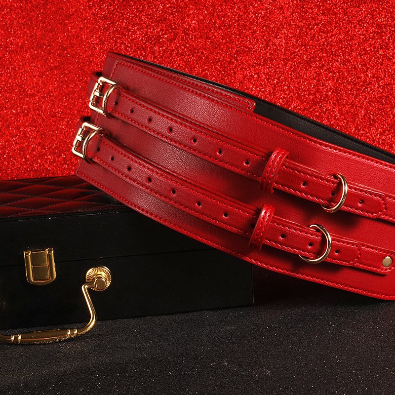 Sex Shop Online Products 7pcs Set Mask Slave Handcuffs Bondage Kit Bdsm Adult Toy Fetish Suit Sexy Leather Bondage For Couple