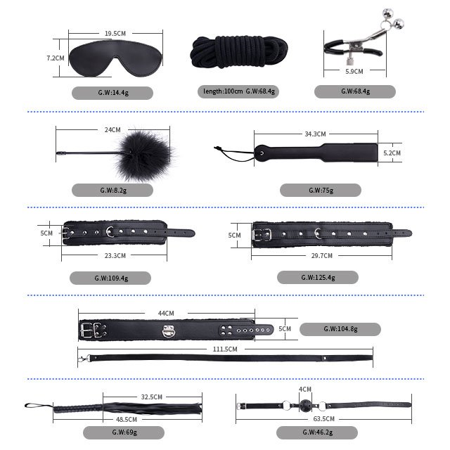 Wholesale Bondage Kit Bondage Restraints Sexuales Eroticos Adult Sex Toys for Couples Sex Leather Bondage Set BDSM Belts