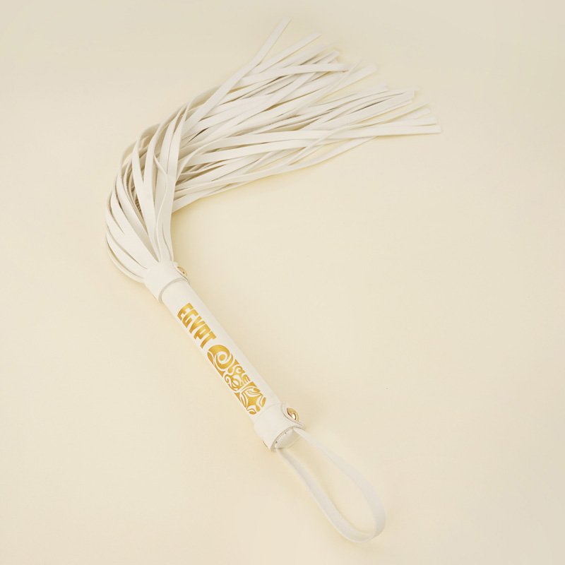 Bondage Set White Leather Handcuffs BDSM Bondage Kit Leather Whip BDSM Pu Bondage Gear
