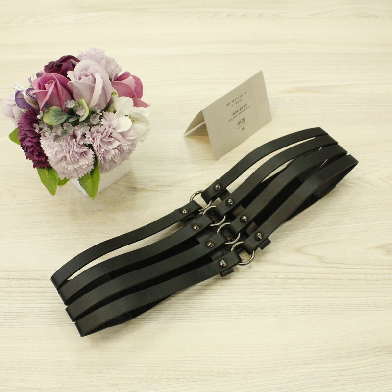 Wide Elastic Stretchy Tummy Belts for Women Luxury Fashion Punk Waistband Vintage Corset Belt