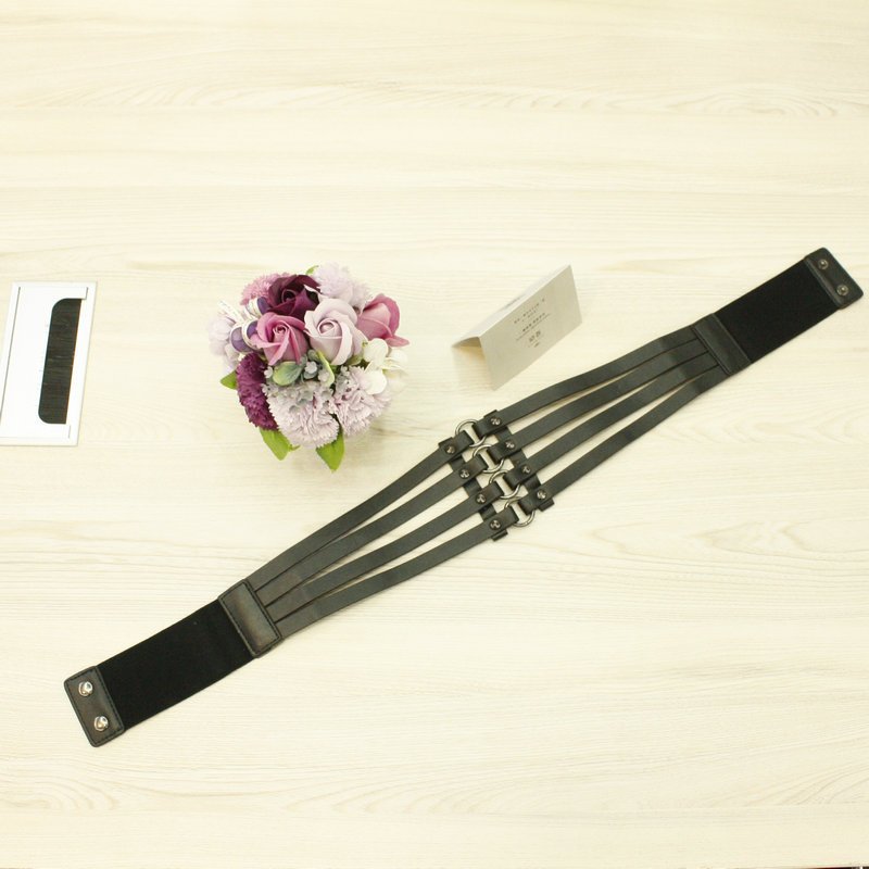 Wide Elastic Stretchy Tummy Belts for Women Luxury Fashion Punk Waistband Vintage Corset Belt