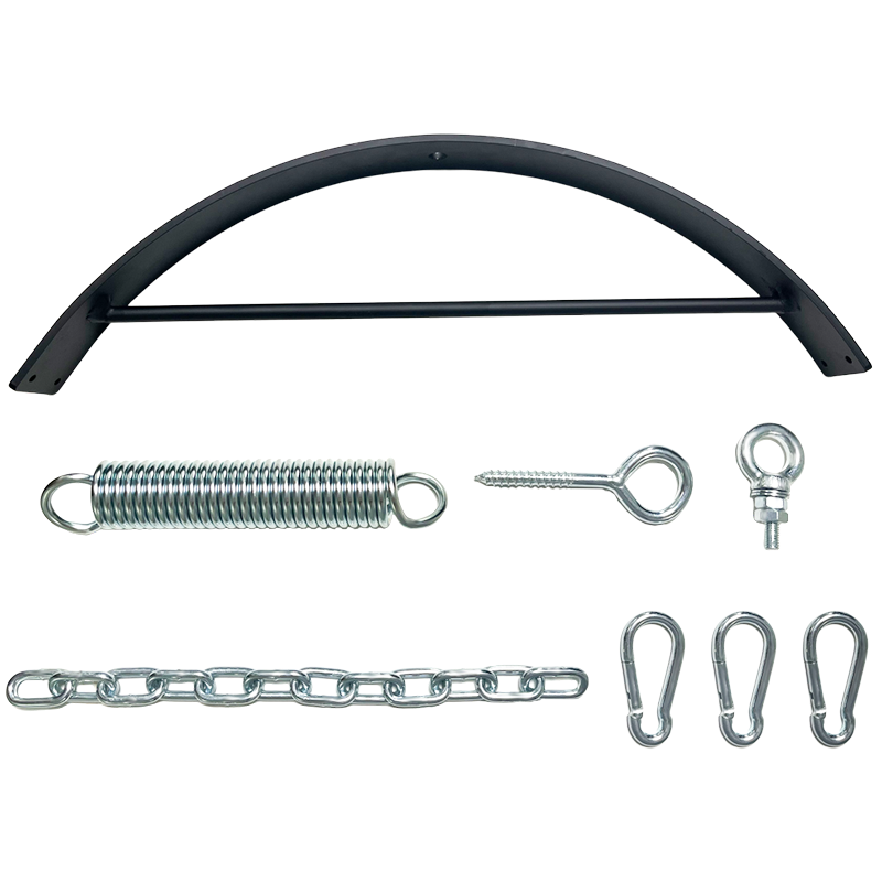 SM Black Leather D-Frame Sex Swing Adult BDSM Iron Frame with Handcuff and Bondage Gear for Sex Toys and Sets