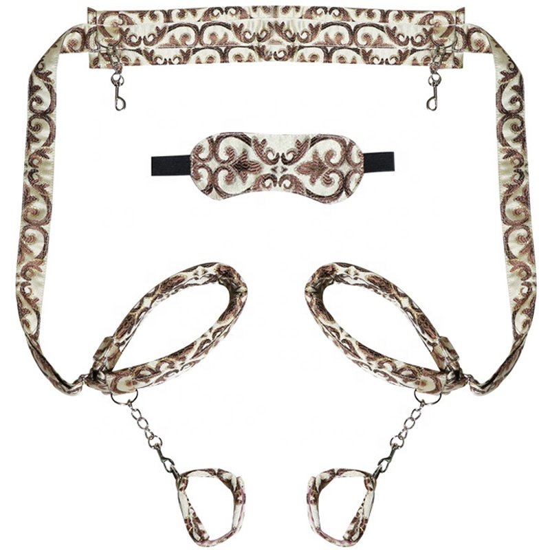Women Fetish BDSM Bondage Restraints Handcuffs Foot Cuffs Sex Toys Open Leg Bondage Gear