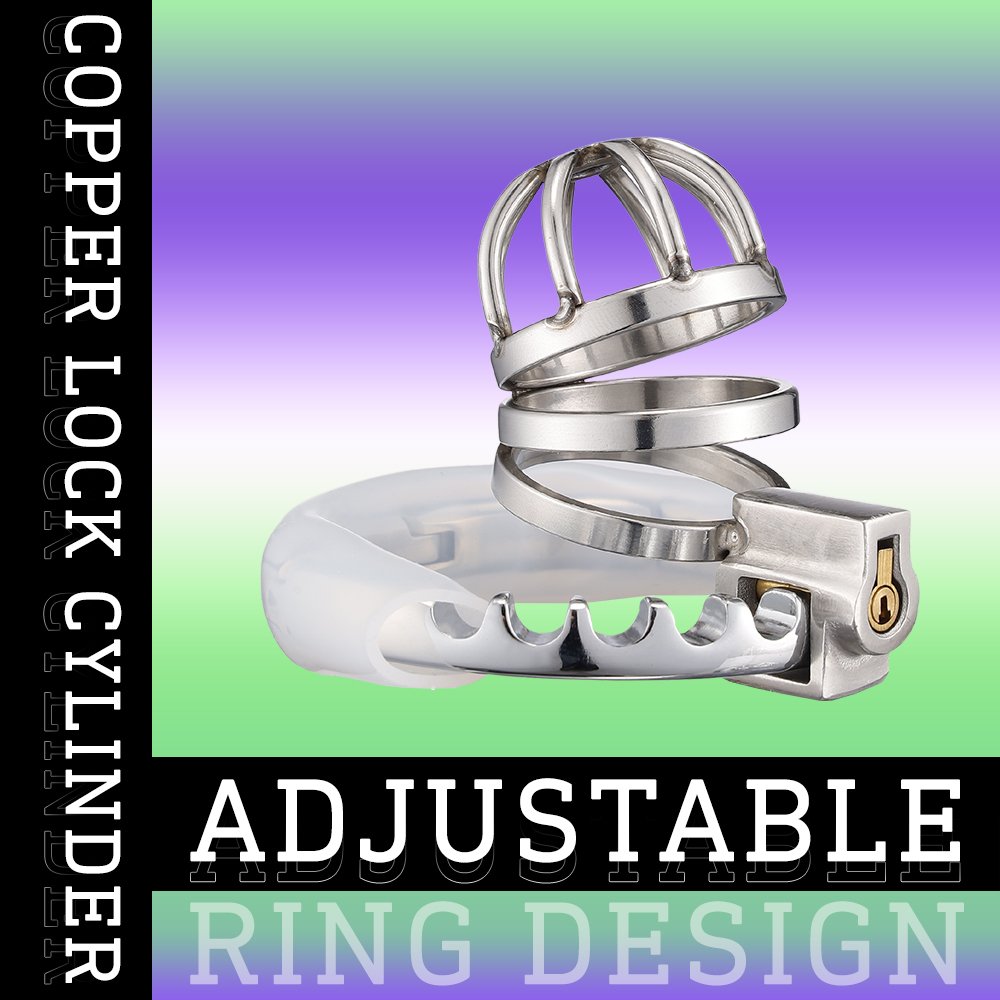 Adjustable Adult Male Bondage Gear Sex Toys Hollow Short Chastity Cage Juguetes Sexuales Ring Size Gear for Men