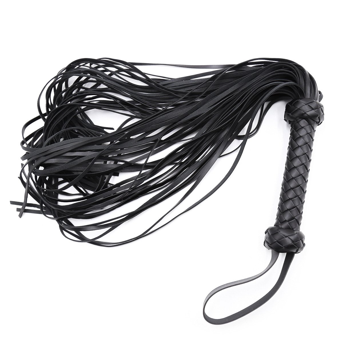 Netphi Red and Black Leather Paddle Flogger BDSM Adult Games Whip for Couples for SM Bondage Gear