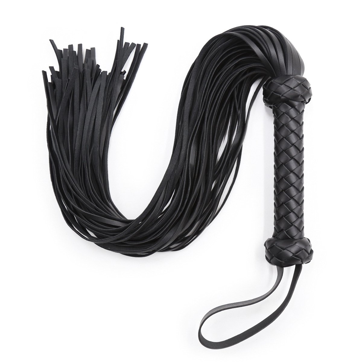 Netphi Red and Black Leather Paddle Flogger BDSM Adult Games Whip for Couples for SM Bondage Gear