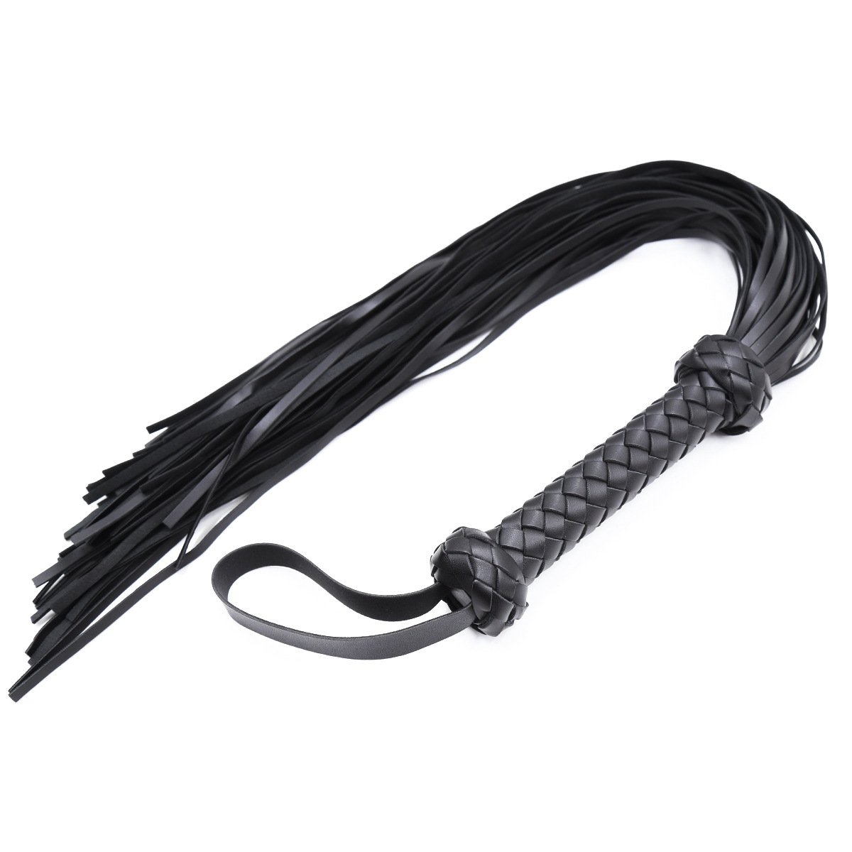 Netphi Red and Black Leather Paddle Flogger BDSM Adult Games Whip for Couples for SM Bondage Gear
