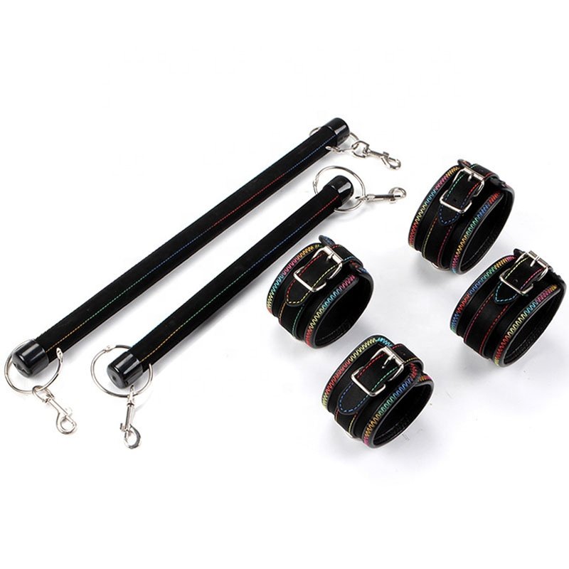 SM Sex Game Bondage Gear BDSM Bondage Open Leg Foot Cuffs Handcuffs Sex Toys for Couples