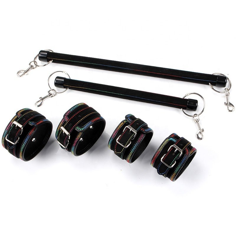 SM Sex Game Bondage Gear BDSM Bondage Open Leg Foot Cuffs Handcuffs Sex Toys for Couples
