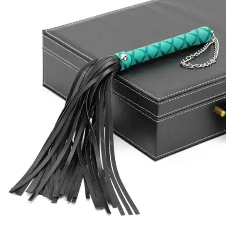 Luxury SM PU Leather Slave Adult Sex Game Spanking Whip Flogger Paddle Fetish Handle Whip Adult Erotic Toys Bondage Gear