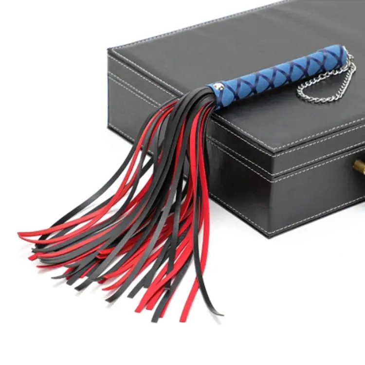 Luxury SM PU Leather Slave Adult Sex Game Spanking Whip Flogger Paddle Fetish Handle Whip Adult Erotic Toys Bondage Gear
