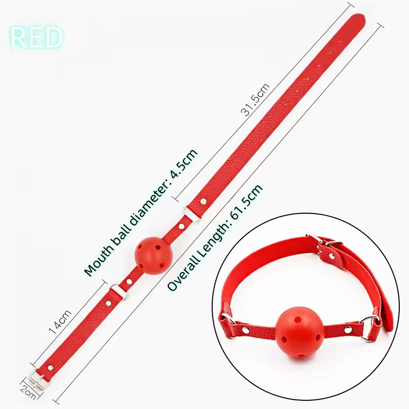 Mr.Shen BDSM Leather sm colorful Mouth Gags harness women mouth plug sex toys bondage Mouth Ball Female Slave Binding Prop