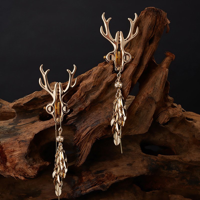 Hot Selling 18+ Female Nipple Clamps Adult Women's Bondage Gear Sex Toys Gold Stag Nipple Clamps Leather Bdsm Toys For Women