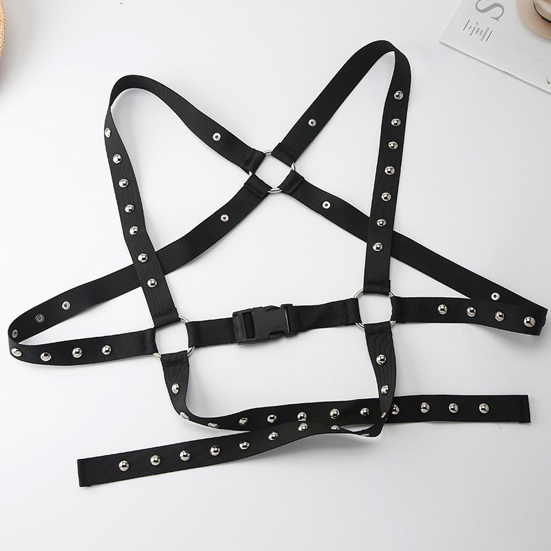 Harajuku Diablo Lolitas Girl Punk Gothic Belt Decoration Jk Waist Chain Bib Chain Christmas gifts