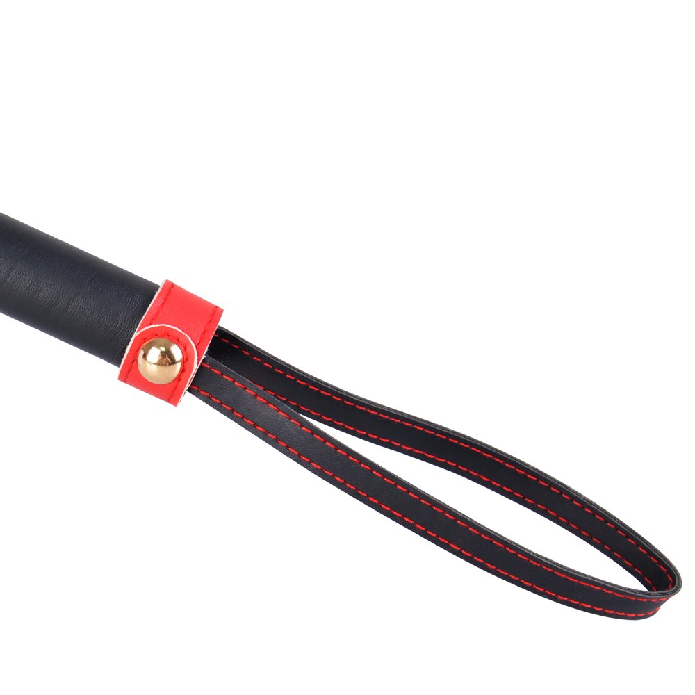 Red and Black Leather Paddle Flogger BDSM Adult Games Whip for Couples for SM Bondage Gear