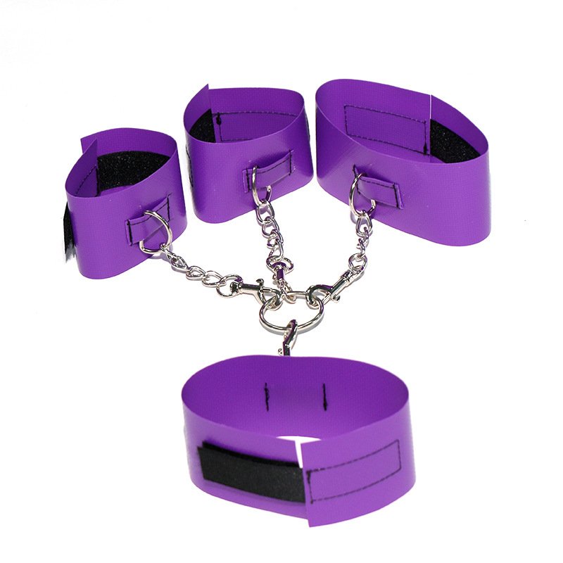 Adult sexual products are hot selling in foreign trade.handcuffs, ankle handcuffs, SM cross chain binding and restraint props