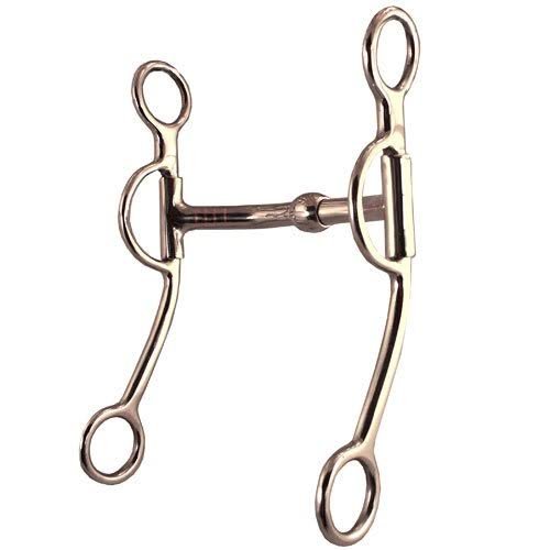 Premium Pelham Stainless Steel Horse Bits with Gold Accents Premium Bondage Gear