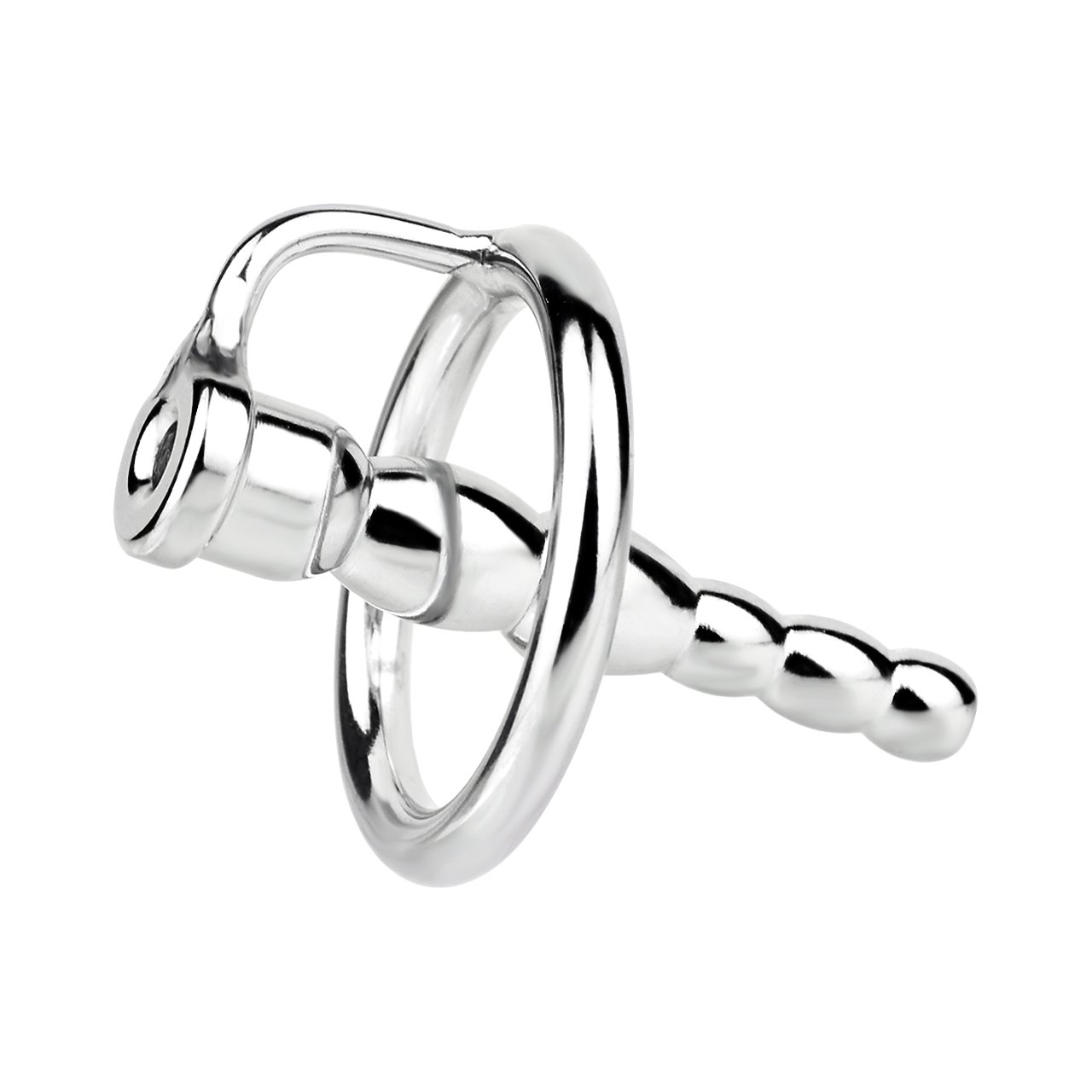 Stainless Steel Male Rooster Ring Weight-bearing Locking Chastity Cock Cage Adult Sex Toys Pene Exercise Scrotal Bondage Gear