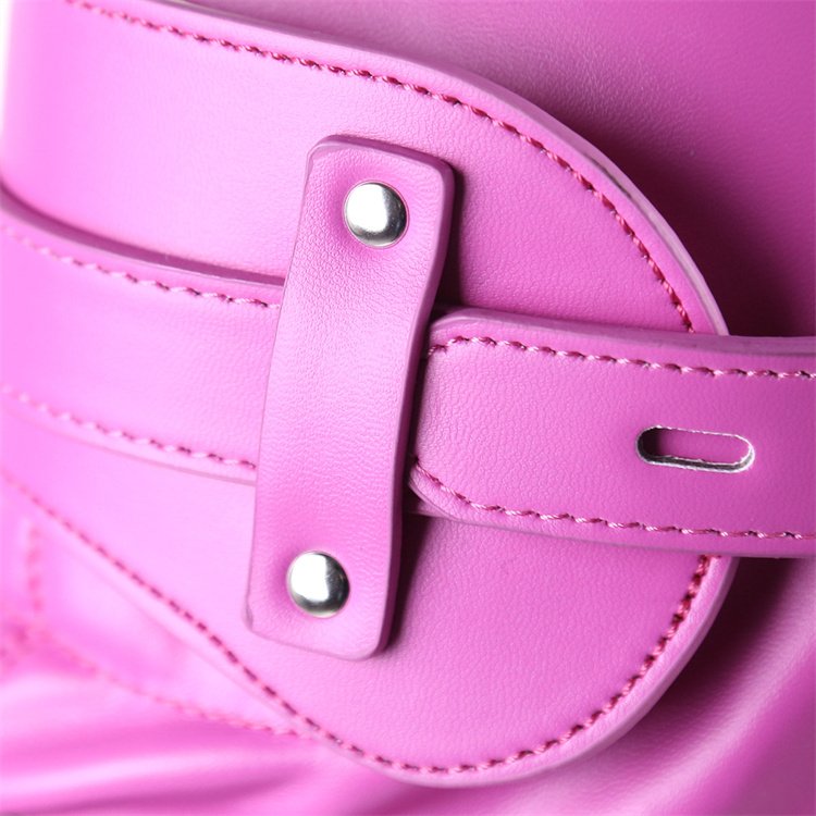Full Face Blinder Detachable Cover Eye Dildo Mouth Gag PU Leather Bondage Head Hood for Unisex Adult Play, BDSM/LGBT Hood