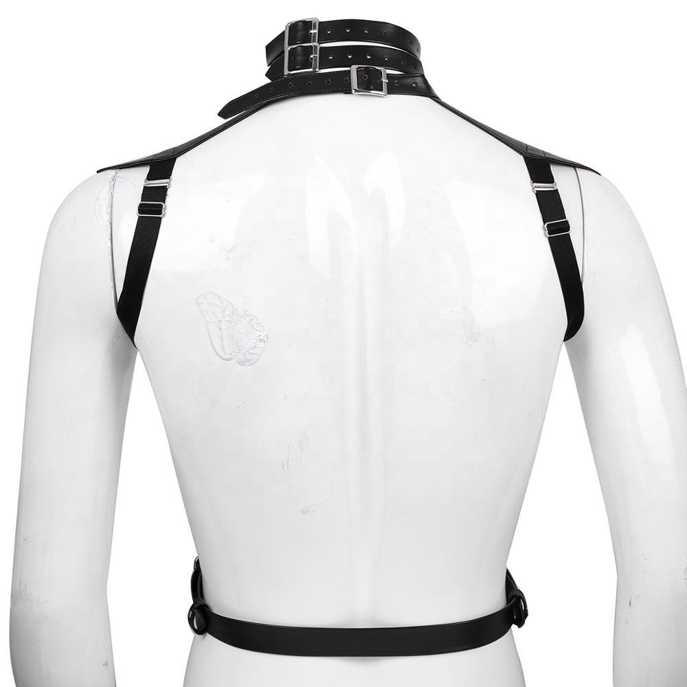 Men Leather Bondage Lingeries Sex Toys Fetish Warrior Slave Cosplay Costume Sexy String Body Harness For Sex Games