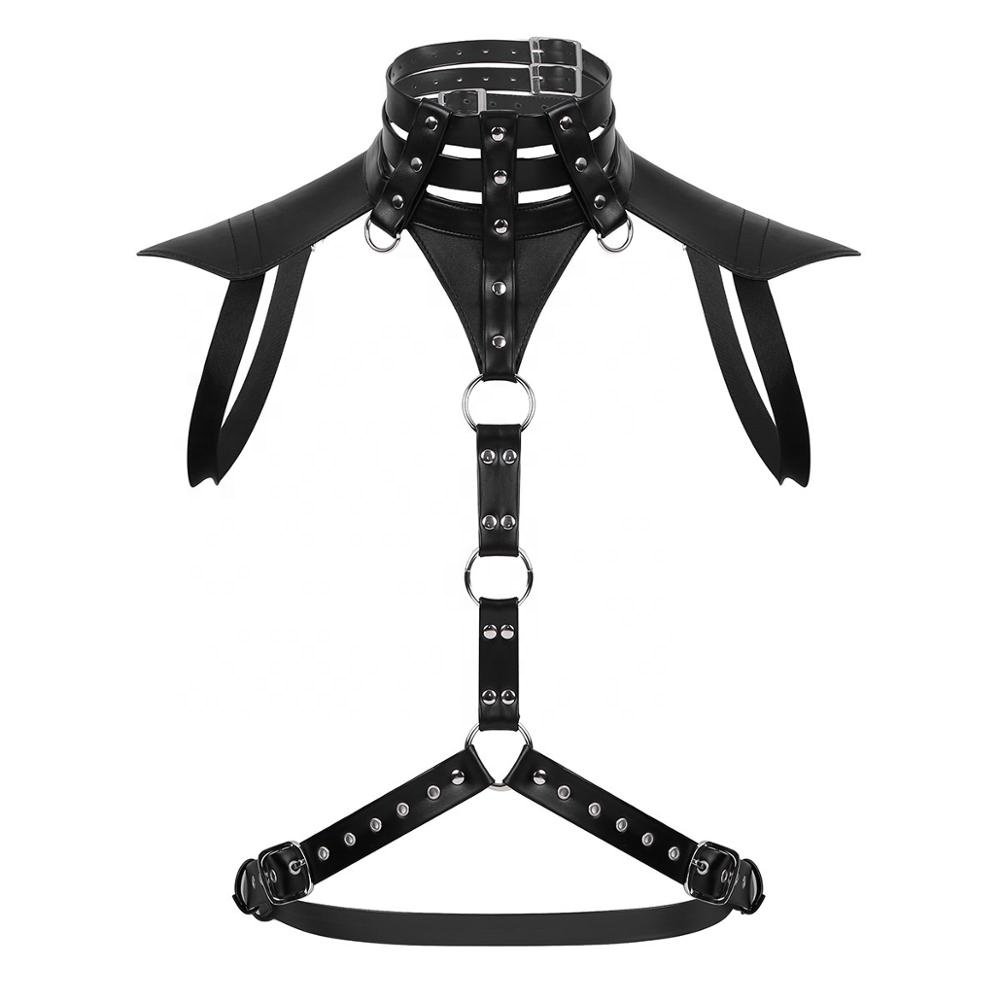 Men Leather Bondage Lingeries Sex Toys Fetish Warrior Slave Cosplay Costume Sexy String Body Harness For Sex Games