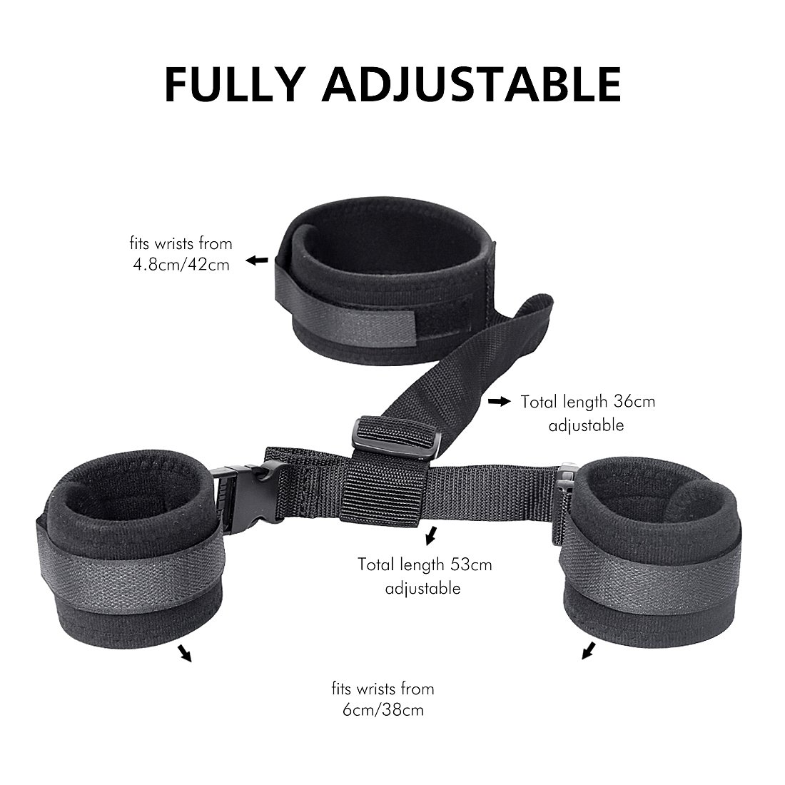 Sexy Handcuffs for Sex Play Soft and Blindfolds BDSM Collar Woman Neck to Wrist Bondage Gear & Accessories Kit