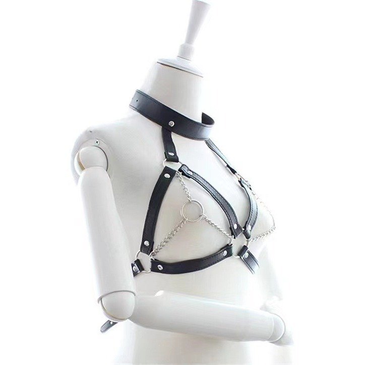 High Quality SM Adult Bondage Femdom Female Sex Toys Leather Chain Bondage Adjustable size Clothes Women Sex Outfit Bondage Gear