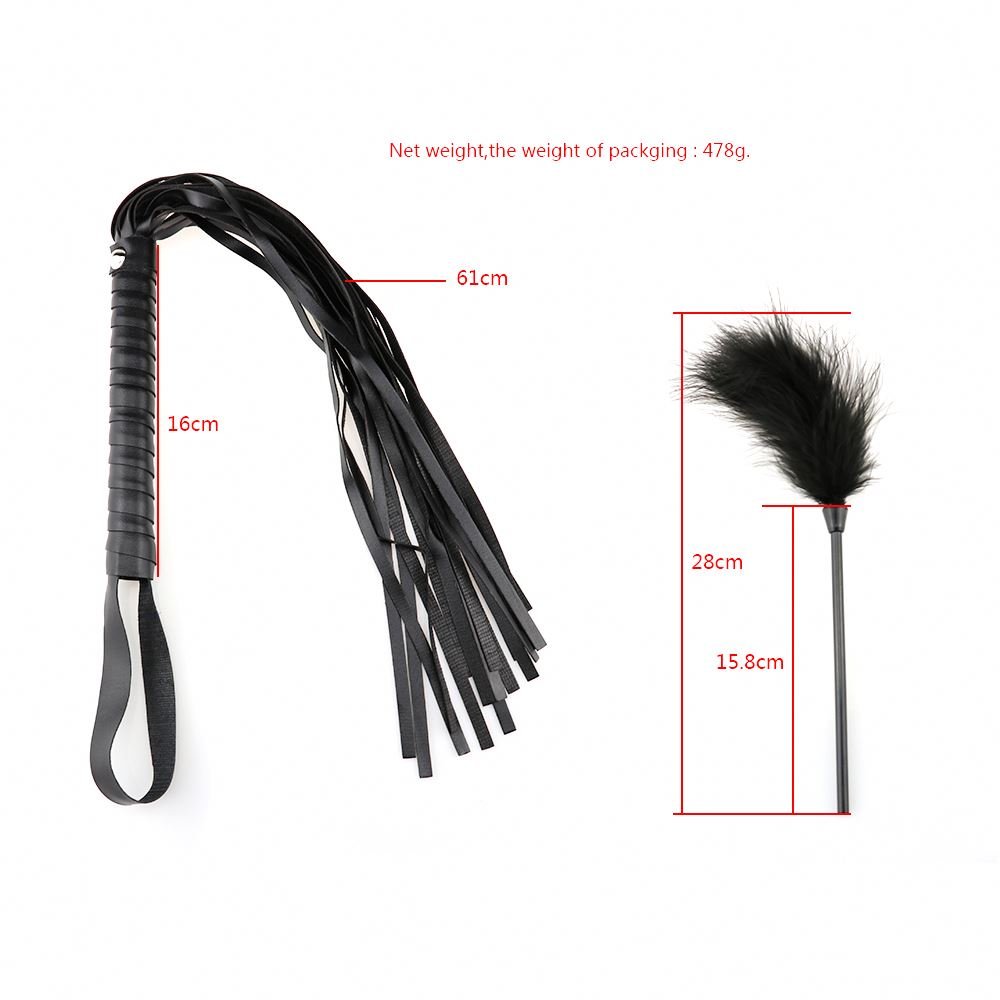 Adult Game 8Pcs Set Slaves Bondage Gear Sex Toys Gay Couple SM PU Leather Bondage Kit Fetish BDSM