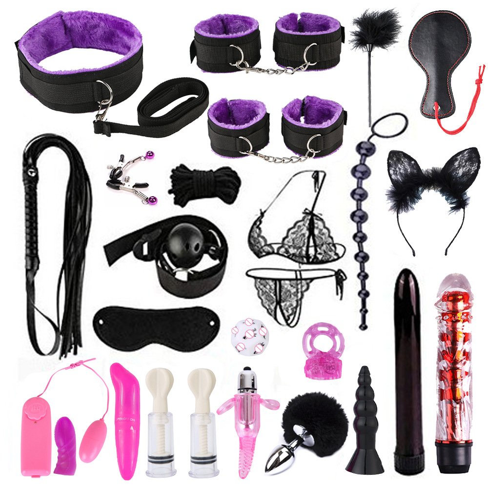 26 Sex Product BDSM Set Bondage Gear PU Leather Fetish for harness belt women