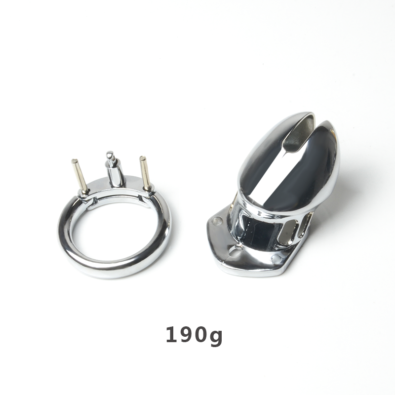 High Quality Metal Chastity Lock for Men Small Size with Three Bases for Couples and Lovers Bondage Gear