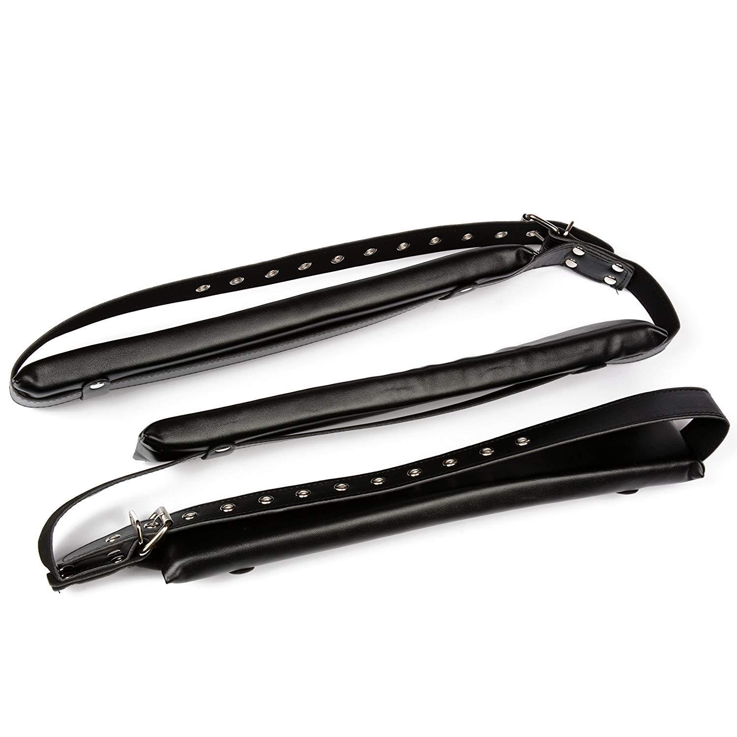 SM Sex Games Open Leg Straps Sex Body Bondage Set Leather Adjustable Sexy Bondage Restraint Sling Legs Puttee Sex Toy for Women