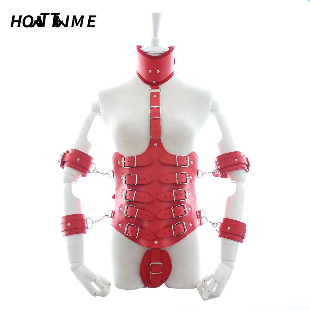 Waist handcuffs Restraint Slave slave handcuffs Adult BDSM Toys Sex Toys Bondage Leather fetish slave sex toys for women bon