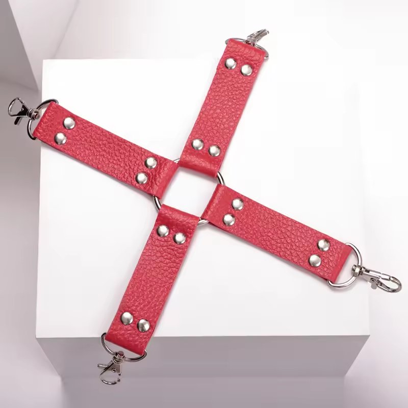 Hot Wholesale Price Leather Cross Accessories For BDSM Bondage Restraint Toys Couples Games Handcuff Ankle Cuffs For Couple Sex