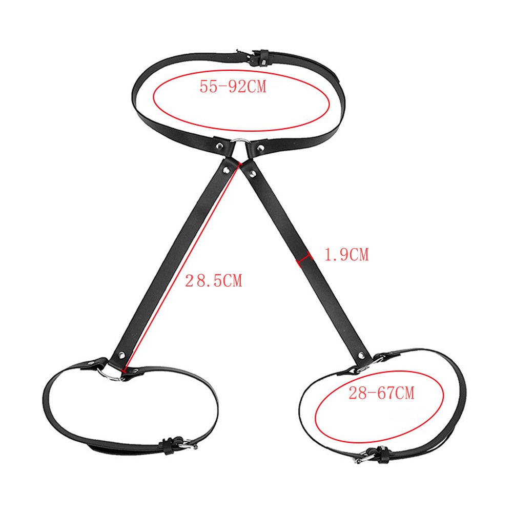 Wholesale Women PU Leather Harness Erotic Lingerie Rave Sword Belts Gothic bodysuit Sexy Hip Garter Belt