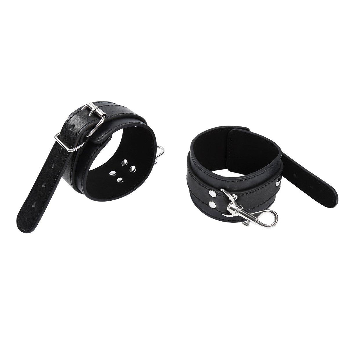 Ninghao Leather Slave Handcuffs Sex Bondage Gear Toy For Couples Flirting Bondage Adult Toys