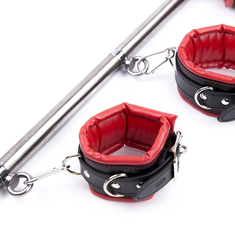 removable stainless steel tube handcuffs adult sex toy bdsm ankle cuffs sex toy bondage set cosplay cuffs adjustable