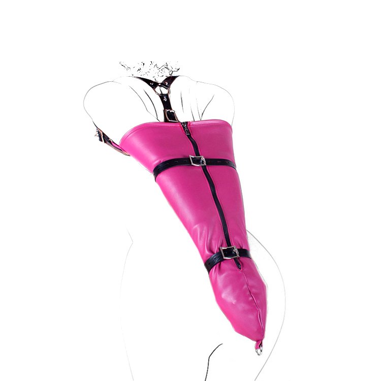 BDSM PU Leather Armbinder SexGlove Bondage Restraint Hand Shoulder Harness Restraint sex costume Clothes For Women