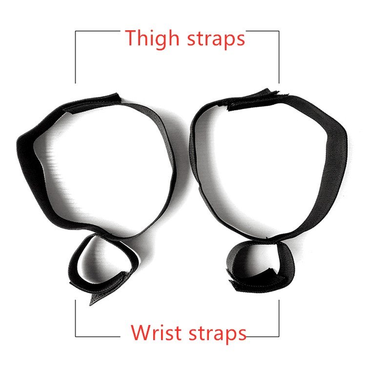 Sexual Stimulation Products Locking Hands Wrist To Thighs Cuffs Fetish Leg Bondage Restraints