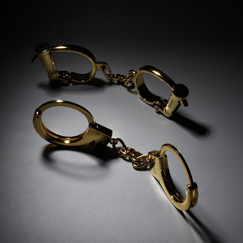 Sevanda Bondage Kit Handcuffs Gold Metal for Sex Games Adjustable Bondage Gear Sex Toys Adult