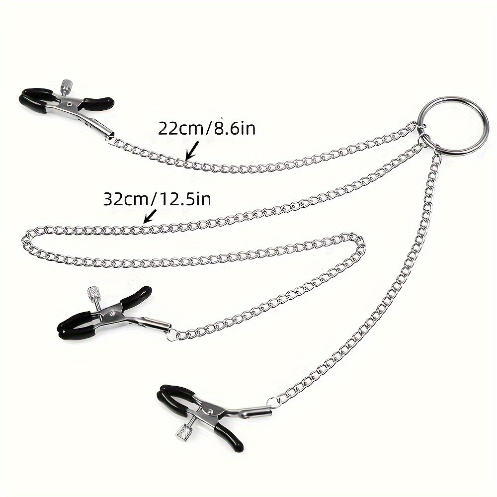 Factory Direct Sale Body Chains Clips Adjustable Bondage Gear Nipple Clamps For Women Sexy Toy