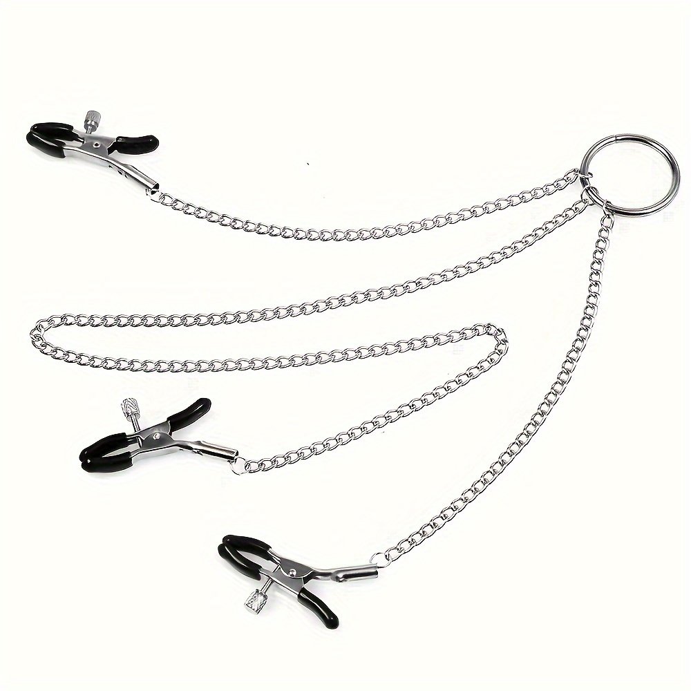 Factory Direct Sale Body Chains Clips Adjustable Bondage Gear Nipple Clamps For Women Sexy Toy