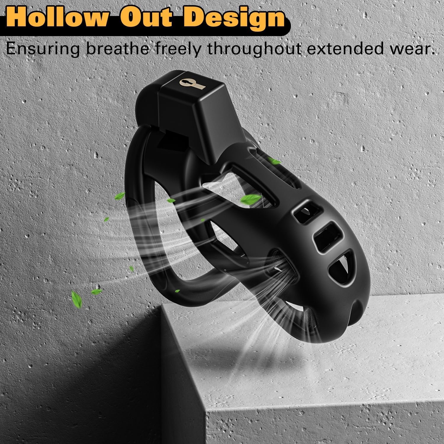 Male Chastity Cage, Large Chastity Device for Man Penis Exercise Bondage Gear Accessories Lightweight Adult Sex Toys