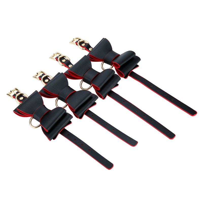 MOGlovers Bondage Gear Double Color Pu Leather Set 8 Pcs with Bag Bdsm Kits Toys for Women juguetes sexuales