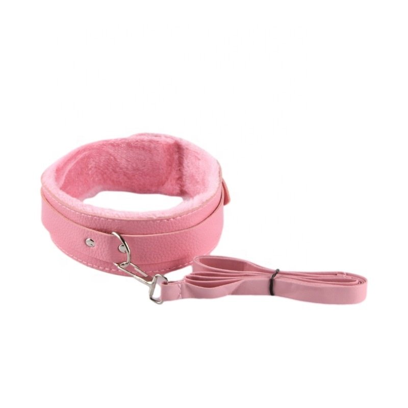 9pcs Litchi BDSM Bondage Set Leather Flirting Whip Handcuffs Plush BDSM Adult Toy SM Bondage